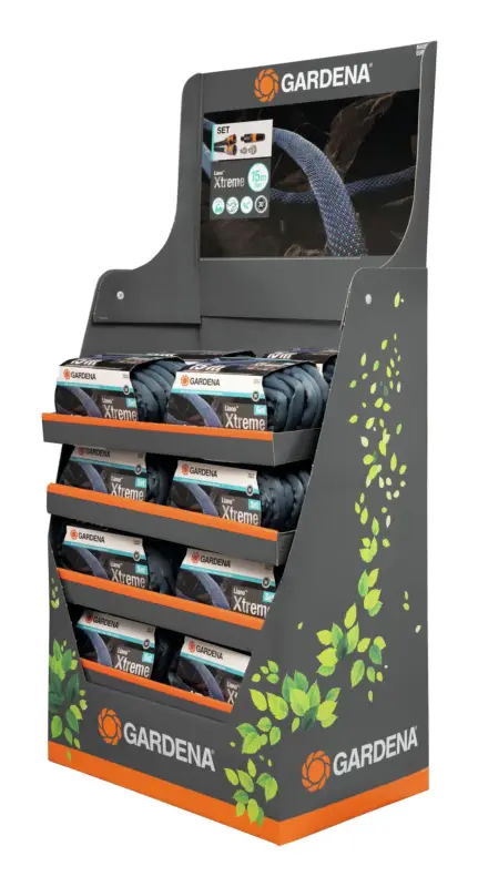 Gardena Textilschlauch Liano Xtreme Display 1/2" 15m Set Direktkauf