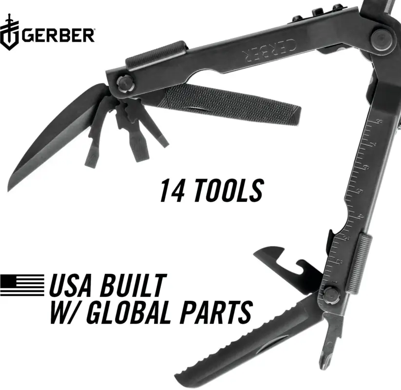 Gerber Multi-Tool MP600 Needlenose Basic Black (Verpackungseinheit 3 Stück) Markenprodukt