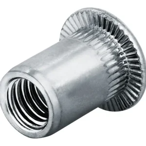 Geprüft Goebel Blindnietmutter Edelstahl Flachrundkopf M8 Klemmbereich 3 - 5,5 mm (Verpackungseinheit 250 Stück)