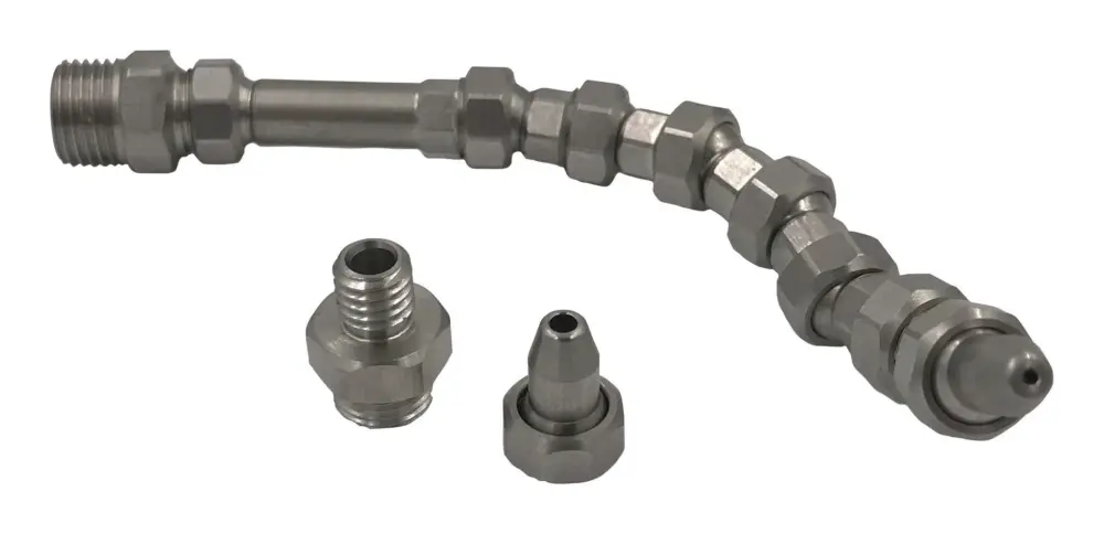Hirt-Line Kühlmittelschlauch-Set V2A 1/8" Typ 0 Durchlassgröße 3,2 mm Gesamtlänge 110 mm Highlight