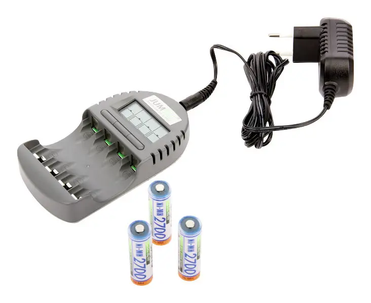 Beliebt Jumtec Ladegerät Set 1 mit 3 Mignon NimH-Akkus