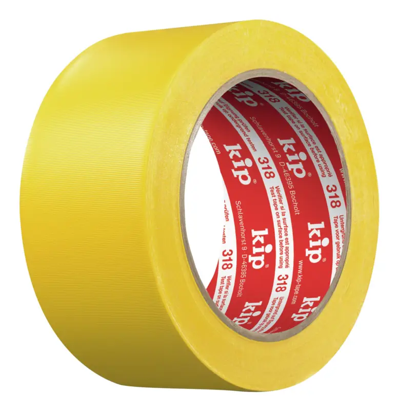 Kip PVC Schutzband 318 gelb L33 m x B50mm (Verpackungseinheit 36 Rollen) Highlight