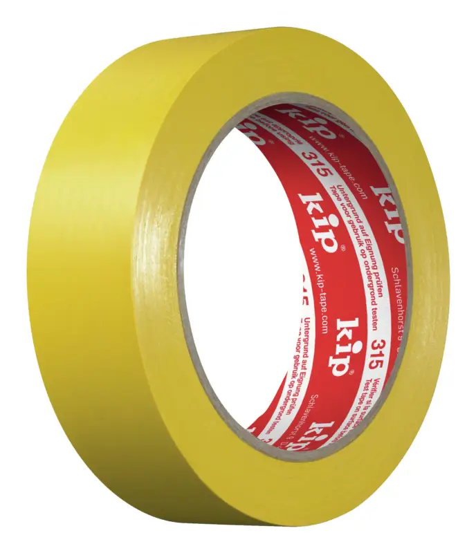 Markenware Kip PVC-Schutzband 315, glatt, 30 mm x 33m, gelb (Verpackungseinheit 60 Rollen)