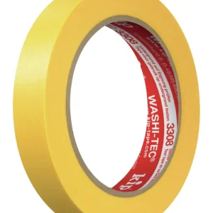 Kip Washi-Tec Premium Plus 3308, Goldkrepp 18 mm x 50m, gelb (Verpackungseinheit 48 Rollen) Schnäppchen