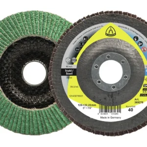 Online Kaufen Klingspor Fächerschleifscheibe SMT 976 125 x 22,23 mm gewölbt K40 Keramikkorund K40