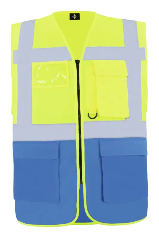 Günstig Korntex Warnweste Hamburg gelb/blau Größe XL