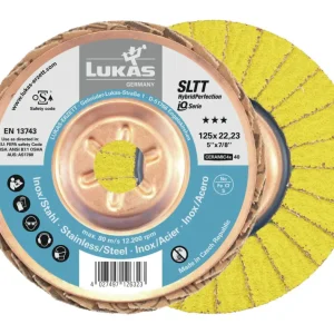 Saisonangebot Lukas Fächerschleifscheibe SLTT HybridPerfection 125 mm Ceramic4x Korn 40