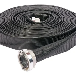 Parsch Industrieflachschlauch Profi gummiert, schwarz, C/52 mm, STORZ Kupplungen 20m Schneller Versand