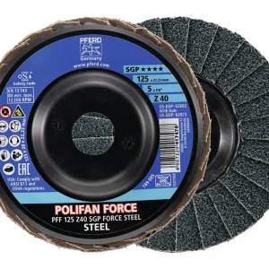 Sonderangebot Pferd Fächerschleifscheibe FORCE SGP STEEL 125 mm Z 40