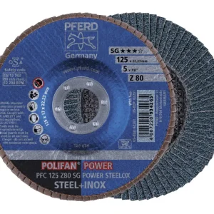 Pferd Fächerschleifscheibe Z 80SGP POWER 125 mm K80 Schneller Versand