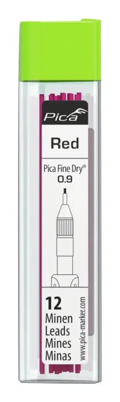 Pica Ersatzminenset rot für Feinmarker FineDry rot 0,9 mm Finale Aktion