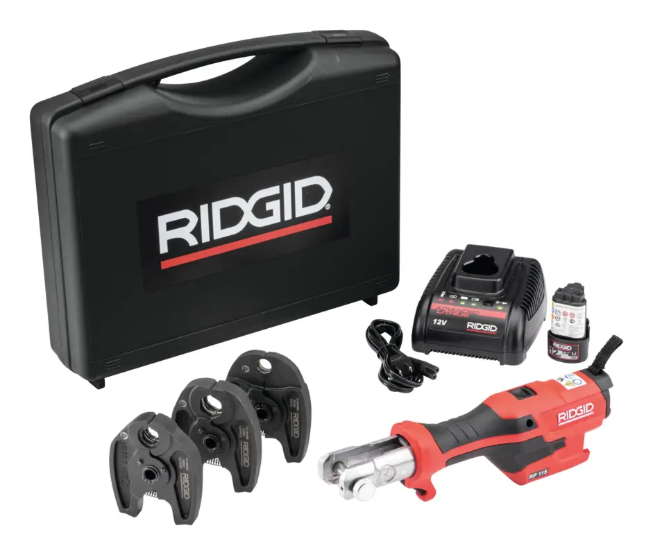 Ridgid Akku-Radialpresse RP115 15 kN inkl. U16-20-25 Neue Ware