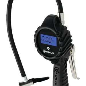 Neue Kollektion Riegler Hand-Reifenfüllmesser mit Hebelstecker, digital, ungeeicht, Manometer Ø80 mm, 0-12 bar/175 psi