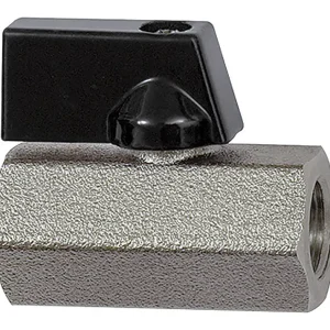 Sichere Zahlung Riegler Mini-Kugelhahn valve lineFlügelgriff, IG/IG G 1/4", PN 10, Messing
