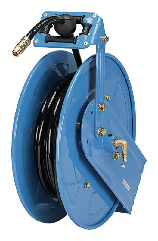 Riegler Schlauchaufroller Stahl, Druckluft/Wasser, inkl. 15m PU-Schl. Ø8 mm, Tülle 8 mm Sonderangebot