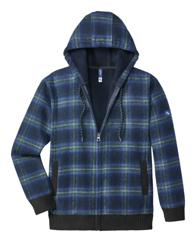 Scheibler Thermojacke Curris blau/grau-kariert Größe M Bestpreis