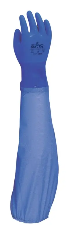 Heißes Angebot Showa Chemikalienschutzhandschuh 690 Größe L (Verpackungseinheit 10 Paar)