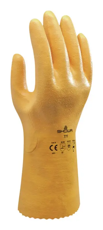 Showa Chemikalienschutzhandschuh 771 Größe XL (Verpackungseinheit 10 Paar) Versand Am Gleichen Tag