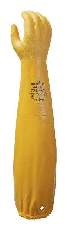 Geprüft Showa Chemikalienschutzhandschuh 772 Größe XL (Verpackungseinheit 5 Paar)