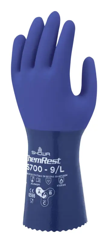 Neue Ware Showa Chemikalienschutzhandschuh CS700 Größe L (Verpackungseinheit 10 Paar)