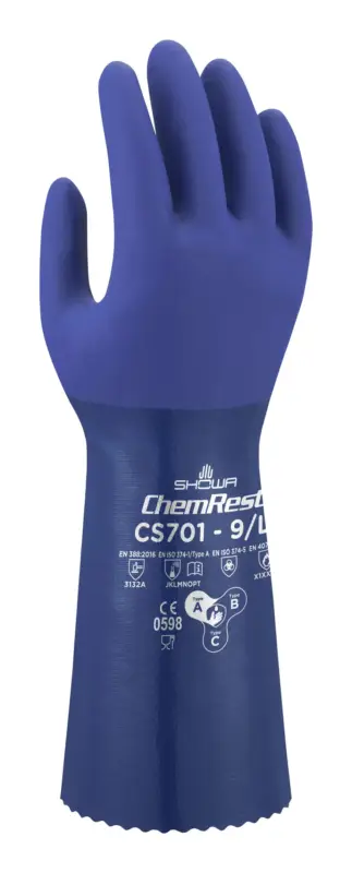 Schneller Versand Showa Chemikalienschutzhandschuh CS701 Größe XXL (Verpackungseinheit 10 Paar)