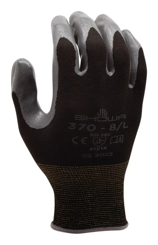 Saisonangebot Showa Montagehandschuh 370, schwarz Größe S (Verpackungseinheit 10 Paar)
