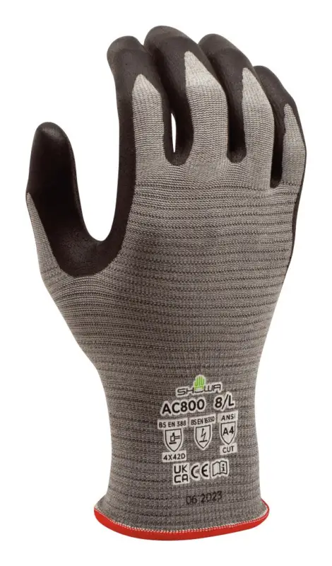 Showa Schnittschutzhandschuh AC800 Größe XL (Verpackungseinheit 12 Paar) Versand Am Gleichen Tag