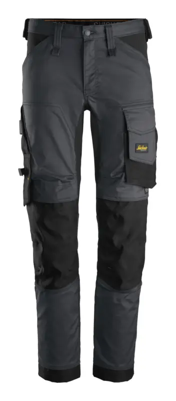 Snickers Workwear Stretch-Arbeitshose 6341, 46, stahlgrau-schwarz Direktkauf