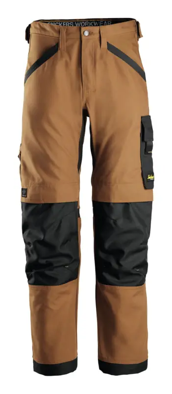 Snickers Workwear Stretch-Arbeitshose Canvas+ 6324, 046, braun-schwarz Preisknaller