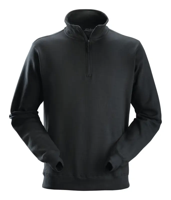Neue Ware Snickers Workwear Sweatshirt Troyer 2818, XXL, schwarz