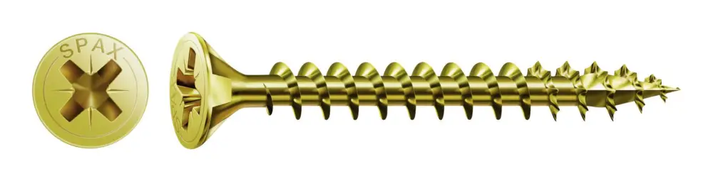 Markenprodukt Spax Senkkopfschraube Kreuzschlitz Z 2,5 x 10 mm, Yellox HP (Verpackungseinheit 1000 Stück)