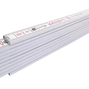 Stabila Holz-Gliedermaßstab Buche 2 m x 16 mm weiss Typ 1407 Neuheit
