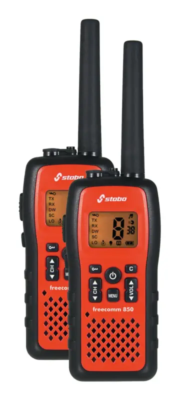 Stabo Funkgerät freecomm Set 850 8 Kanäle Reichweite 10 km Sofort Bestellen