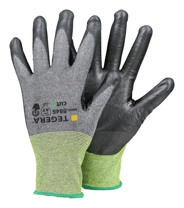 Highlight Tegera Schnittschutzhandschuh 8846, CUT F, CRF OMNI, 21G Größe 8 (Verpackungseinheit 6 Paar)