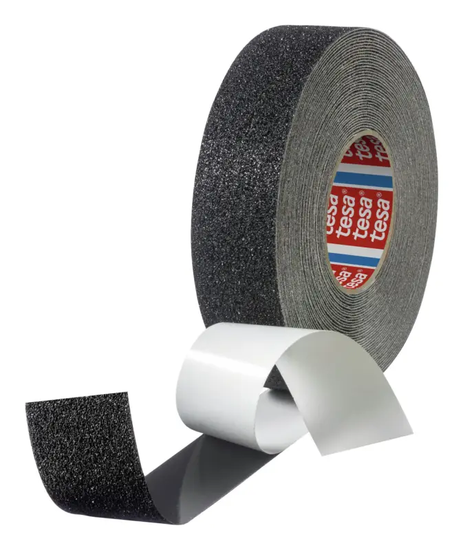 Wochenendangebot Tesa Anti-Rutsch 60954 extra stark 18 m x 50 mm, schwarz DIN 51130 (Verpackungseinheit 12 Rollen)