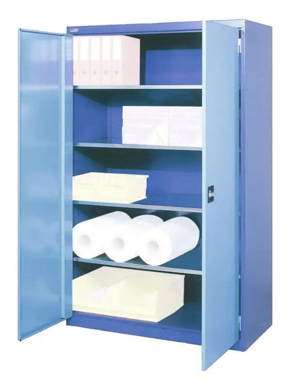 Thur Metall Flügeltürschrank (BxTxH) 1000 x 500 x 1950 mm 4 Verstellböden NCS 4040/NCS1060 Begrenztes Angebot