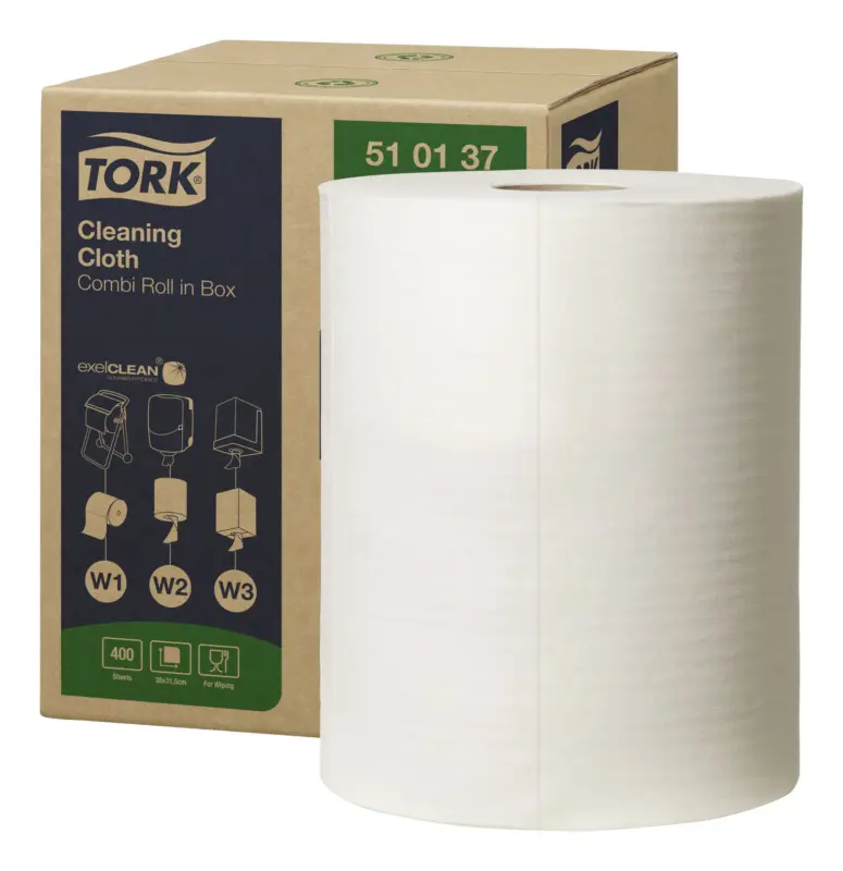 Günstig Tork Reinigungstücher 510137, 1-lagig, weiß, 400 Blatt