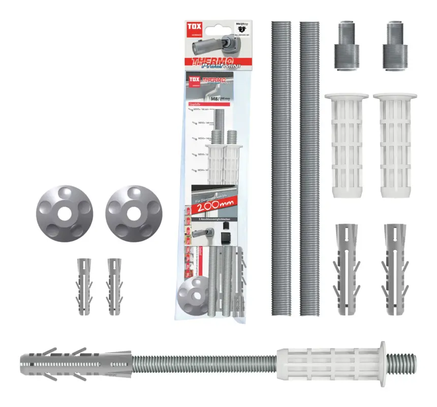 Tox Abstandsmontagesystem Thermo Proof Mini M8 x 200 Nur Für Kurze Zeit