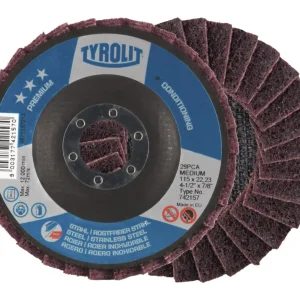 Preisknaller Tyrolit Fächerschleifscheibe Vlies SCM-A 125 x 22 mm grob