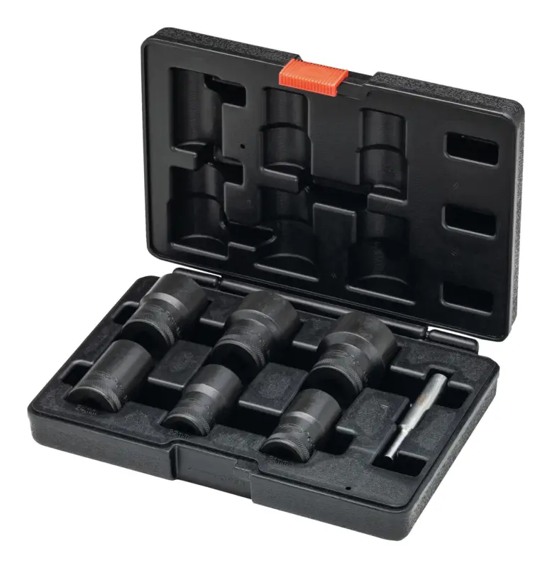 Vigor Schraubenausdreher-Satz spiralgenutet 1/2" mit Austreiber 7-teilig 21-32 mm im Koffer Direkt Vom Hersteller
