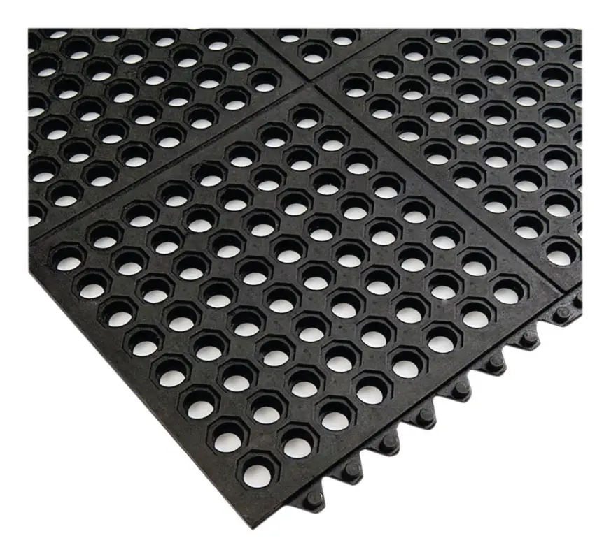 Beliebt VR Trade Arbeitsplatzsteckmatte SBR/NR, schwarz, offene Decke, 14 mm, 900 x 900 mm