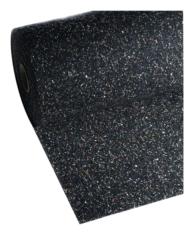 Saisonangebot VR Trade Recyclingmatte Gummi/PU, schwarz-bunt 3 mm, 1500 mm 5m