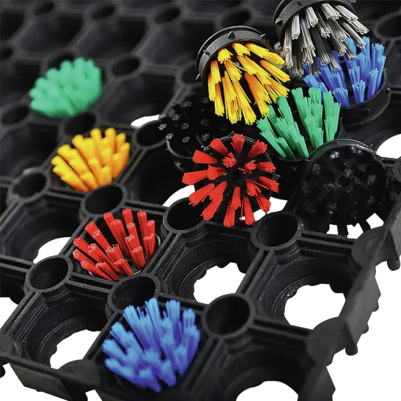 Highlight VR Trade Rundbürsteneinsatz, grün, für Ringmatte (Verpackungseinheit 100 Stück)