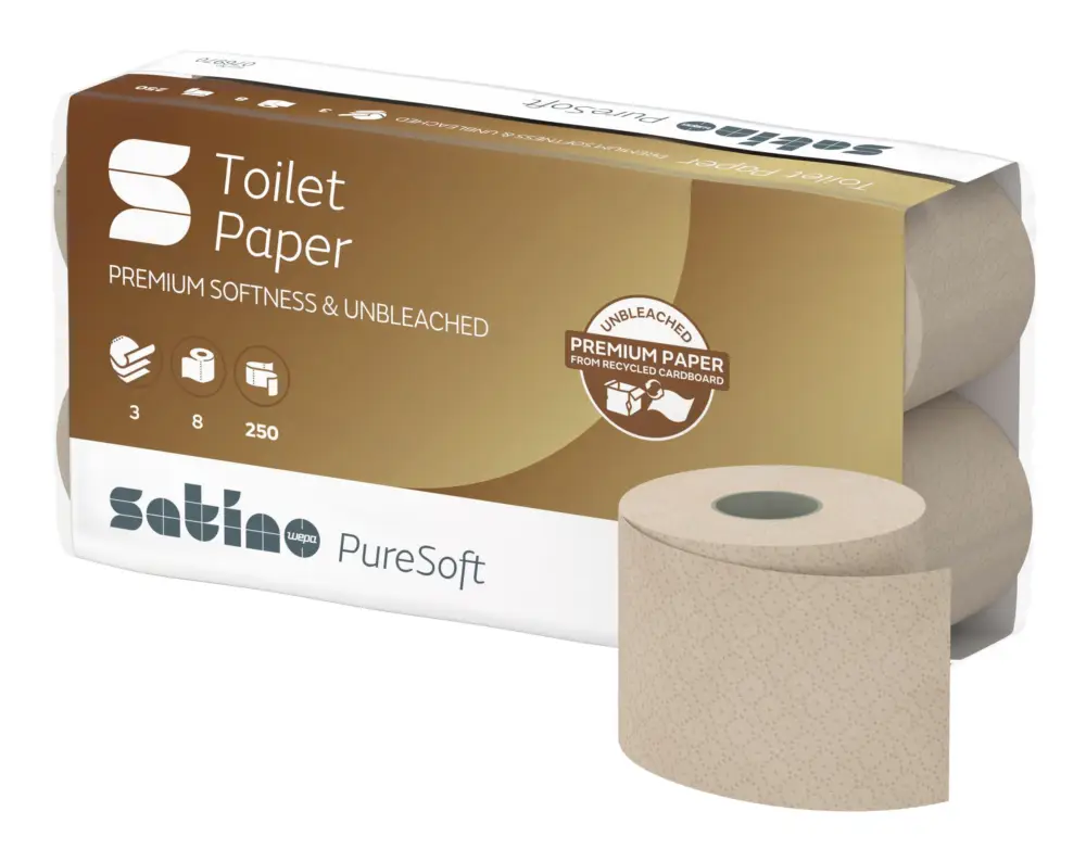 Wepa Satino PureSoft Toilettenpapier Kleinrollen 3-lagig 250 Blatt Bestseller
