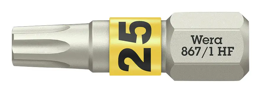 Wera Bit zähhart 1/4" DIN 3126 C6,3 T25 x 25 mm mit Haltefunktion Jetzt Kaufen