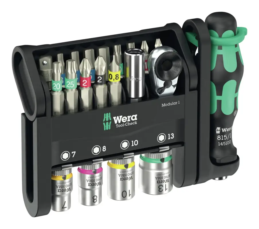Wera Bit-Steckschlüsselsatz 21-teilig Tool-Check Modular 1 Expressversand
