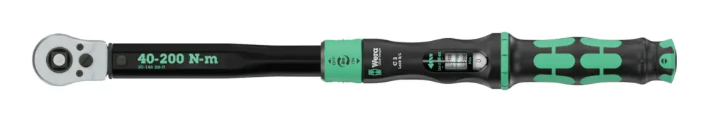 Wera Drehmomentschlüssel Click-Torque Lock C3 R/L 40-200 Nm Highlight