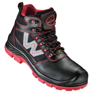 Direktkauf Wica Schnüstiefel Canelli Schwarz/rot, S3 SR ESD Größe 41 (Verpackungseinheit 1 Paar)