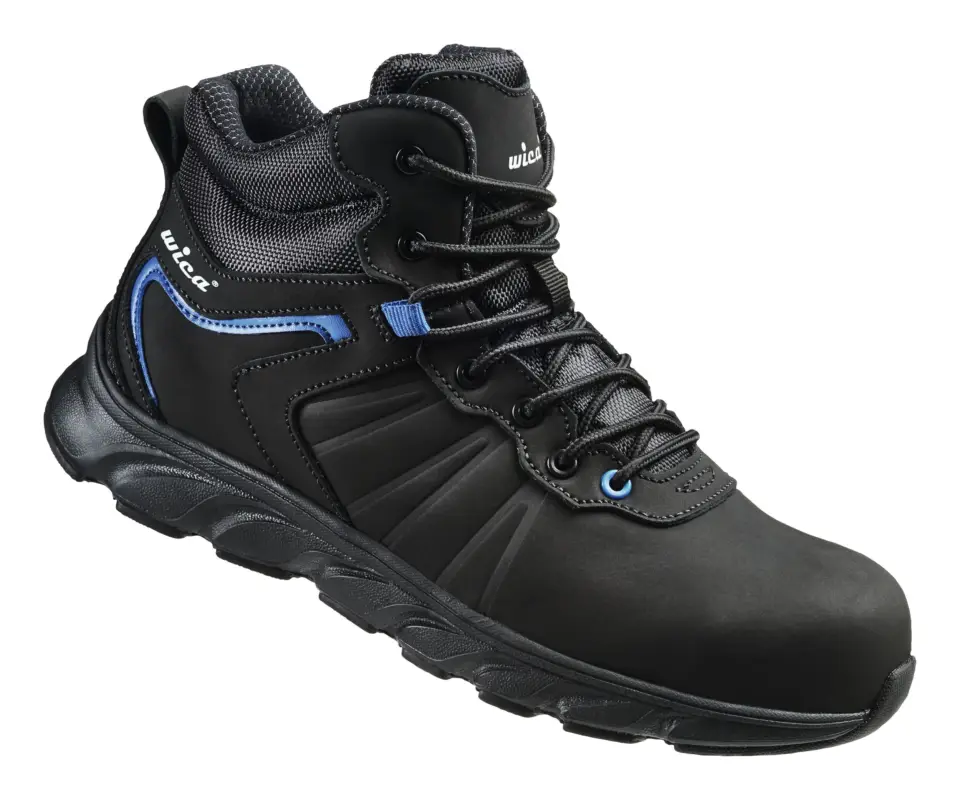 Wica Sicherheitsstiefel Mathi Schwarz, Blau, S3 SRC Größe 44 (Verpackungseinheit 1 Paar) Aktuell