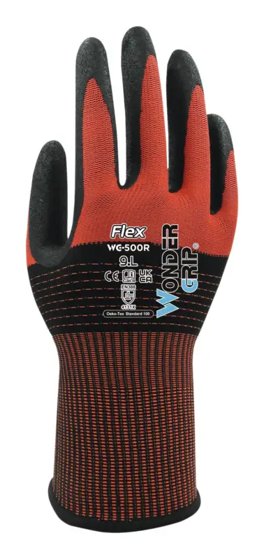 Neue Ware Wonder Grip Handschuh Flex WG-500R Größe 9 (Verpackungseinheit 12 Paar)